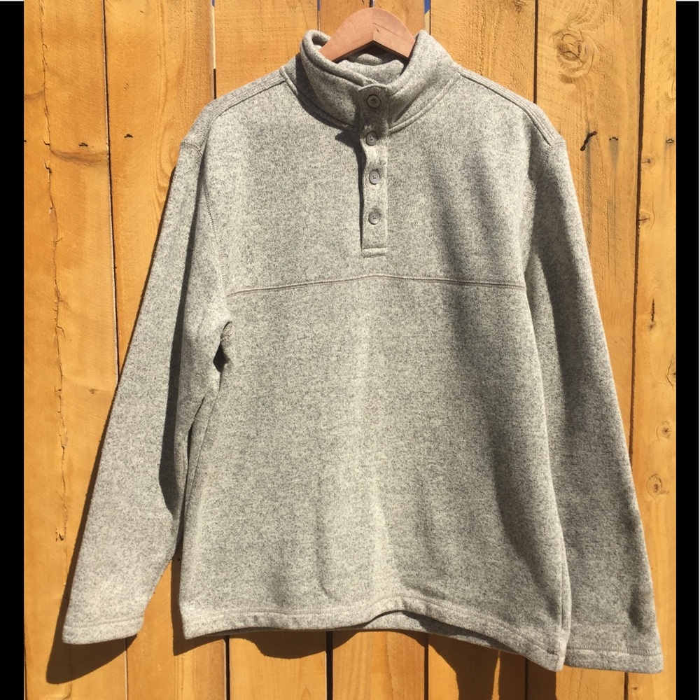 Van Heusen 1/4 Button Beige Sweater